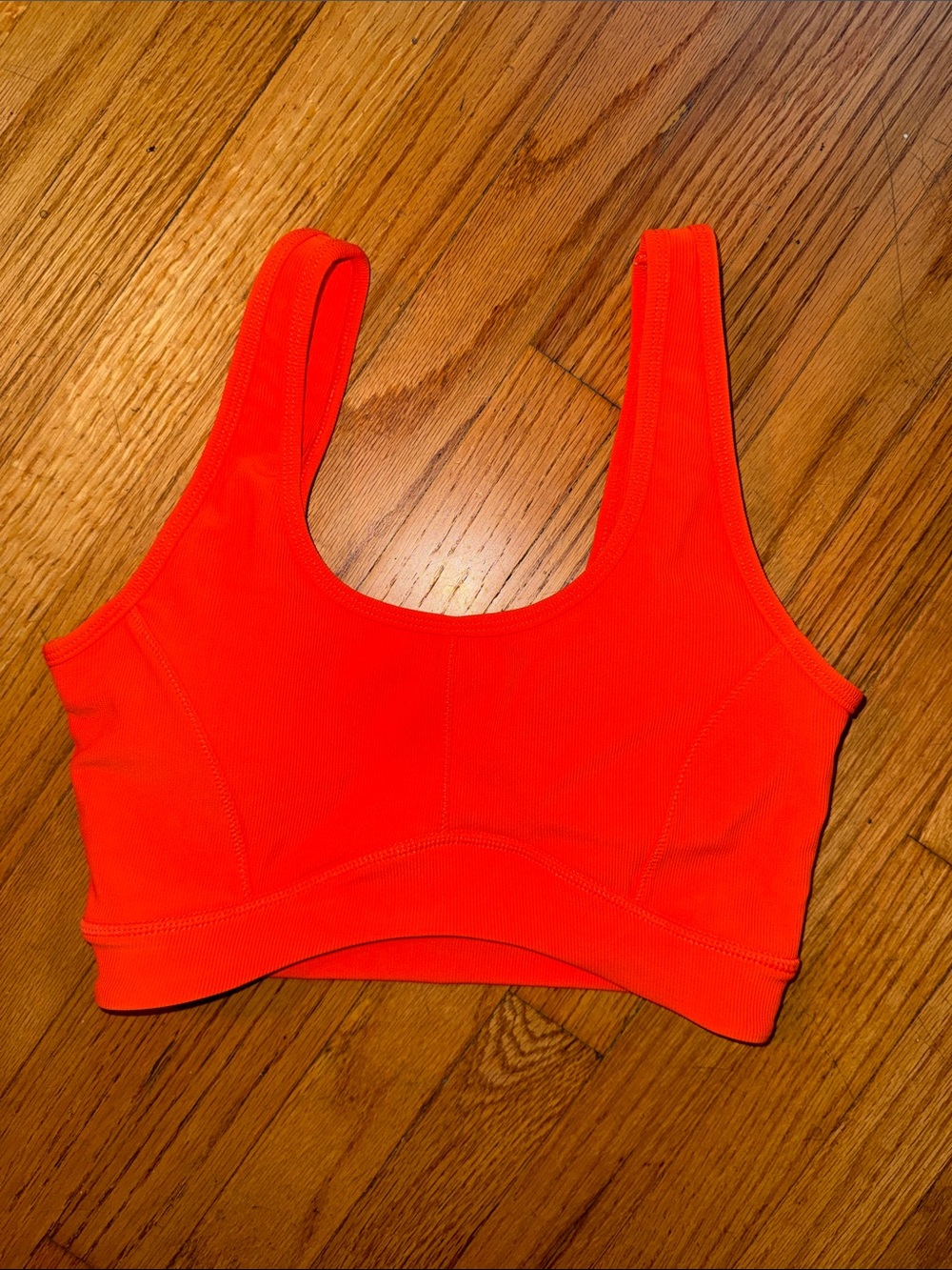 Wilo The Label Australian Scoop Neck Sports Bra - Bright Orange Small